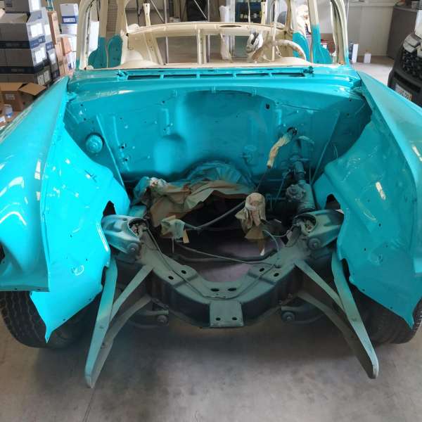 Projet restauration Chevrolet bel air 1956  motors v8