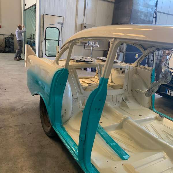 Projet restauration Chevrolet bel air 1956  motors v8